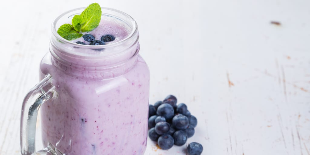 Keto Blueberry Blended Drink