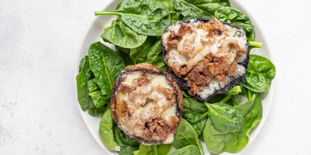 Keto Philly Cheese Steak With Filled Mushrooms