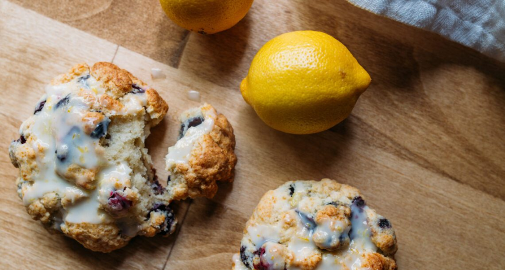 keto blueberry-based scone