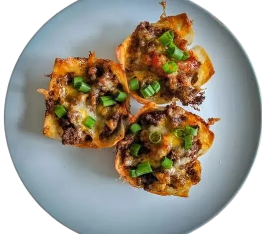 CHICKEN TACO WONTONS “CUPCAKES”
