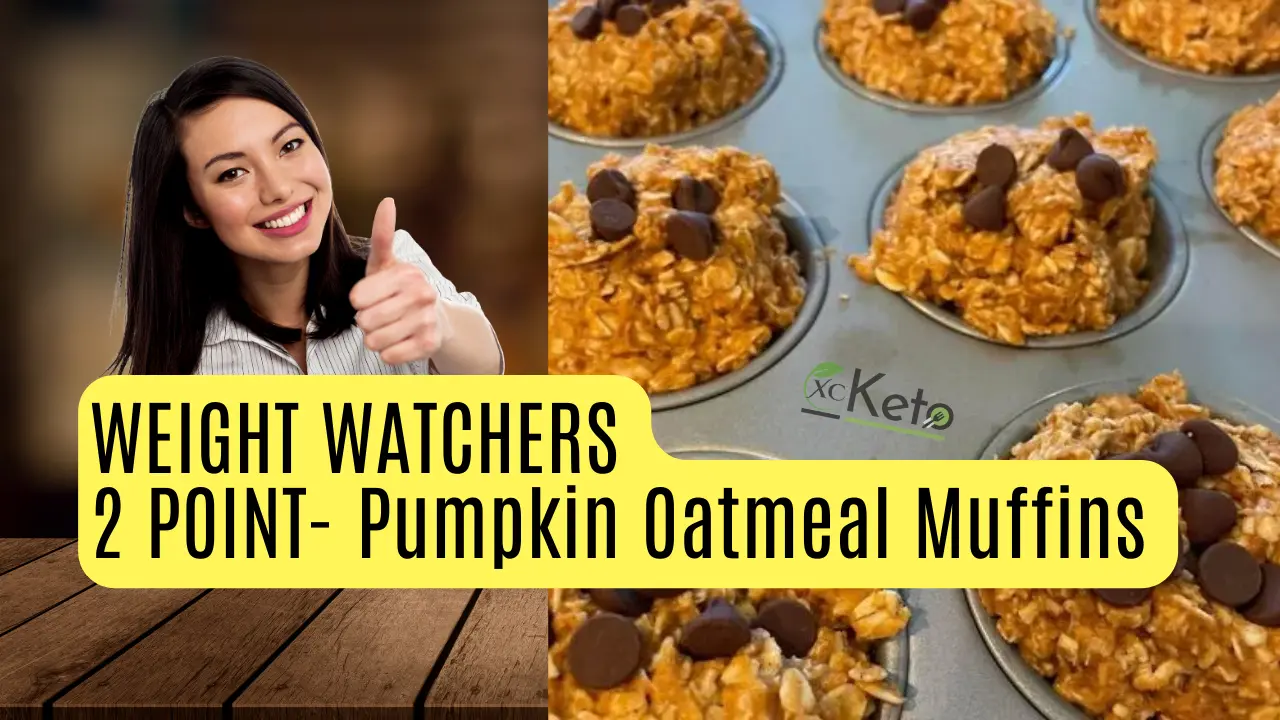 WEIGHT WATCHERS 2 POINT- Pumpkin Oatmeal Muffins