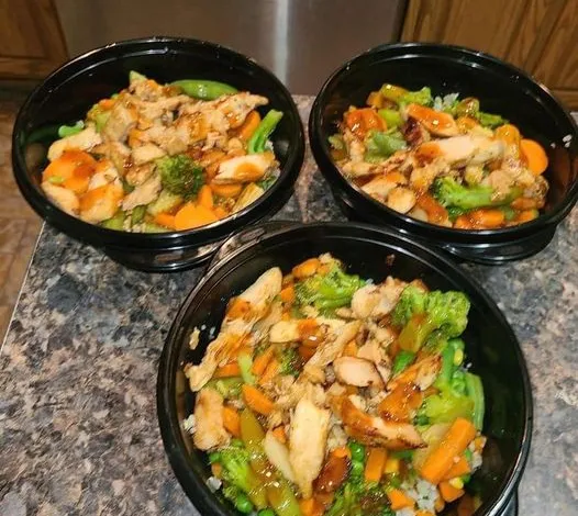 Zero point chicken stir fry bowls